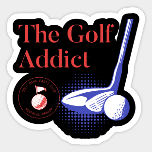 The Golf Addict Sticker